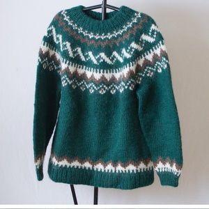Handmade 100% Wool Knit Sweater